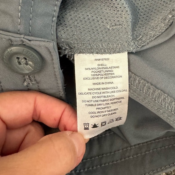 Women's Eddie Bauer slate blue color summer Trail hiking shorts Size 14 - Picture 4 of 4